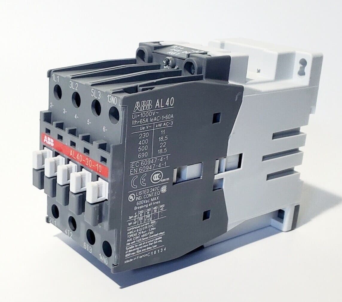 ABB Coil Contactor 25A, 24VDC - AL40-30-10- P/N 162K970H01 - 1SBL323001R8110