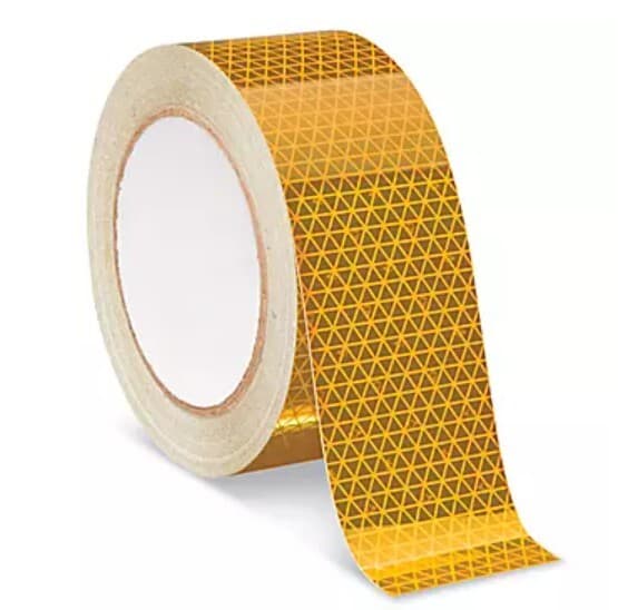 Outdoor Reflective Tape - 2" x 50', Yellow - Acrylic Adhesive / S-22330Y